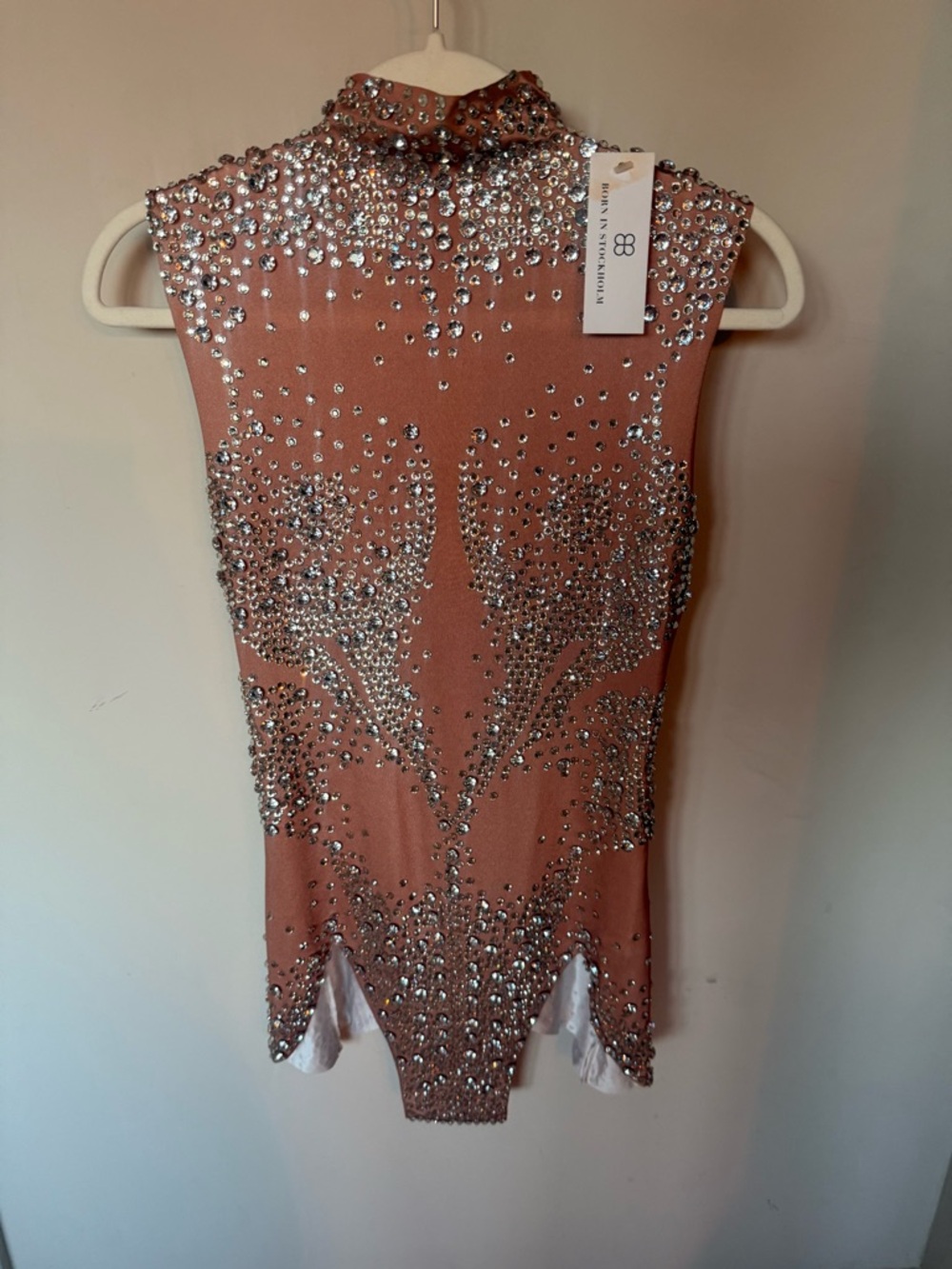 Born in Stockholm Isabella rhinestone bodysuit- size small- new with tags